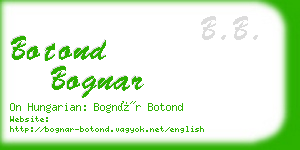 botond bognar business card